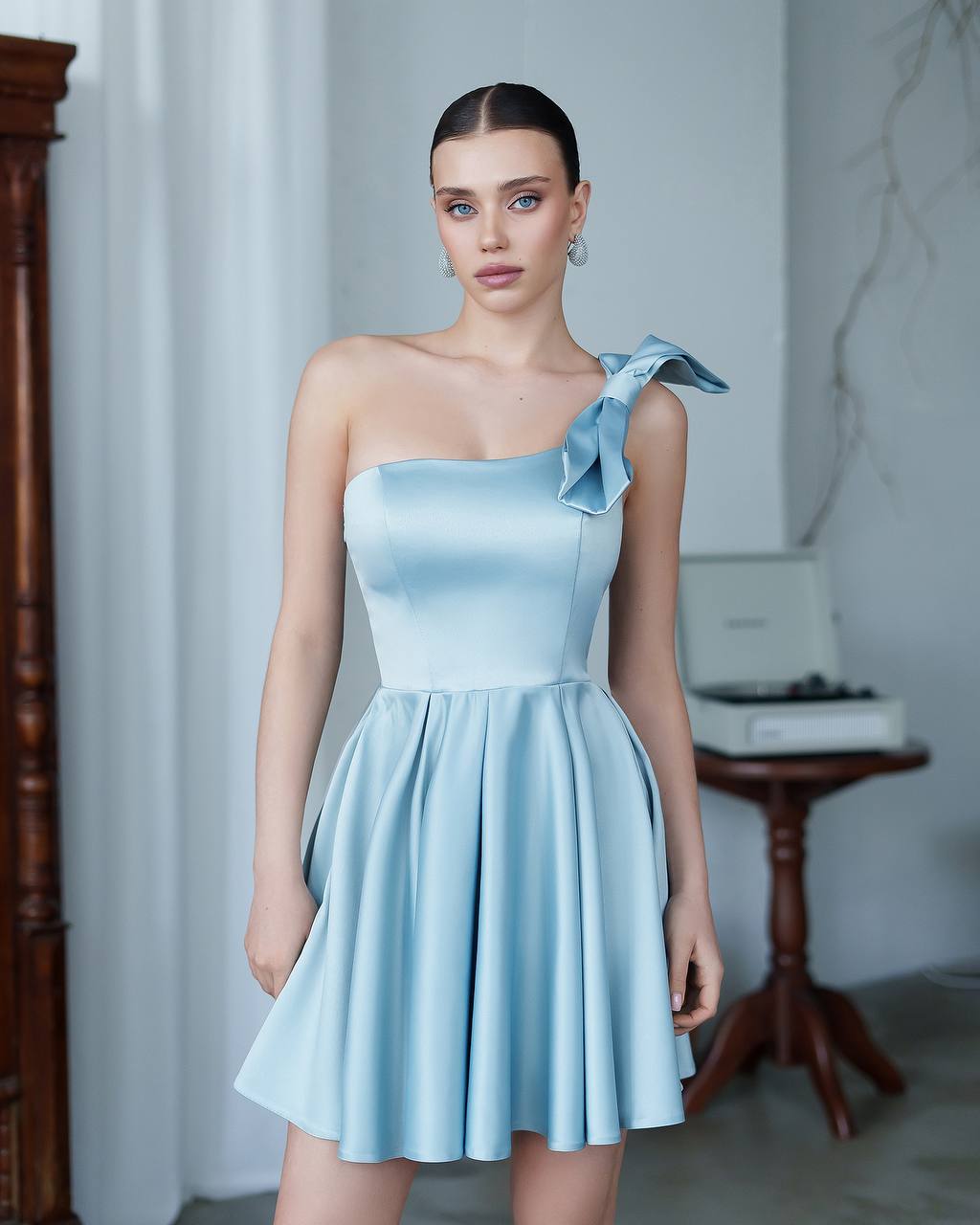 One Shoulder Mini Corset Dress