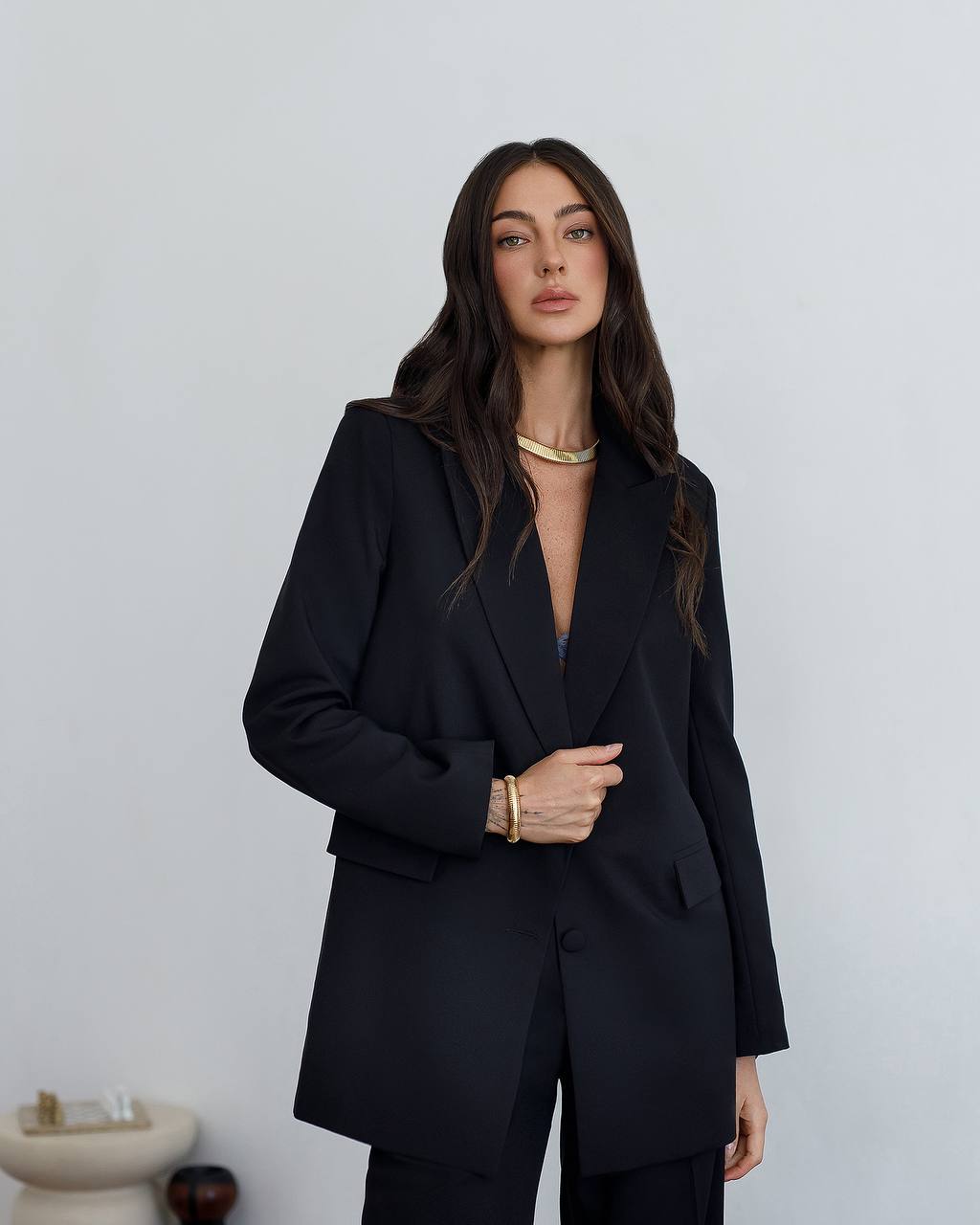 Two Piece Pantsuit|Elegant Blazer+Wide Leg Pants