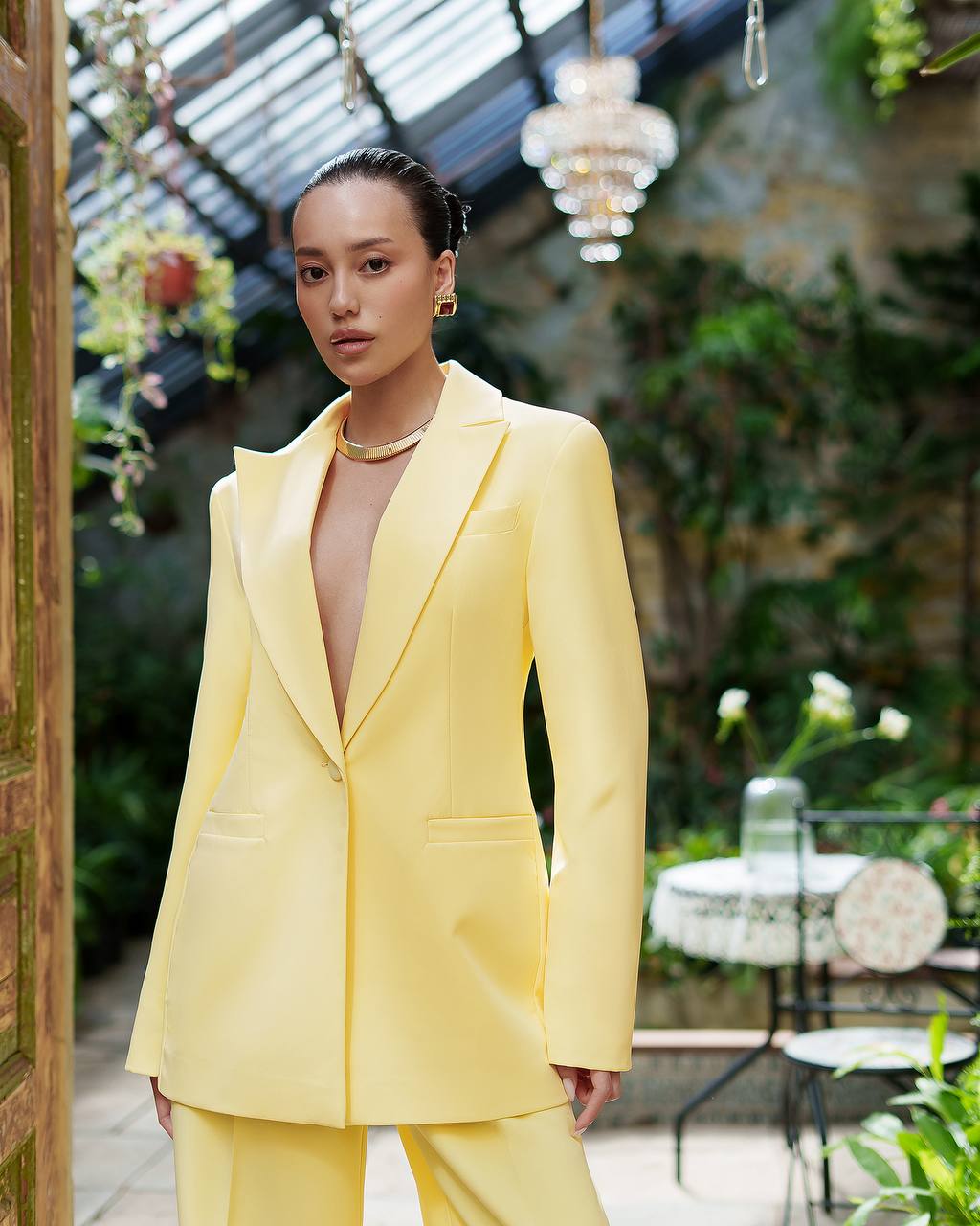 Relaxed Fit Two Piece Pantsuit | Oversized Blazer + Wide Leg Pants