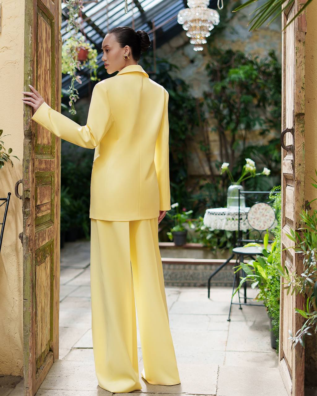 Relaxed Fit Two Piece Pantsuit | Oversized Blazer + Wide Leg Pants