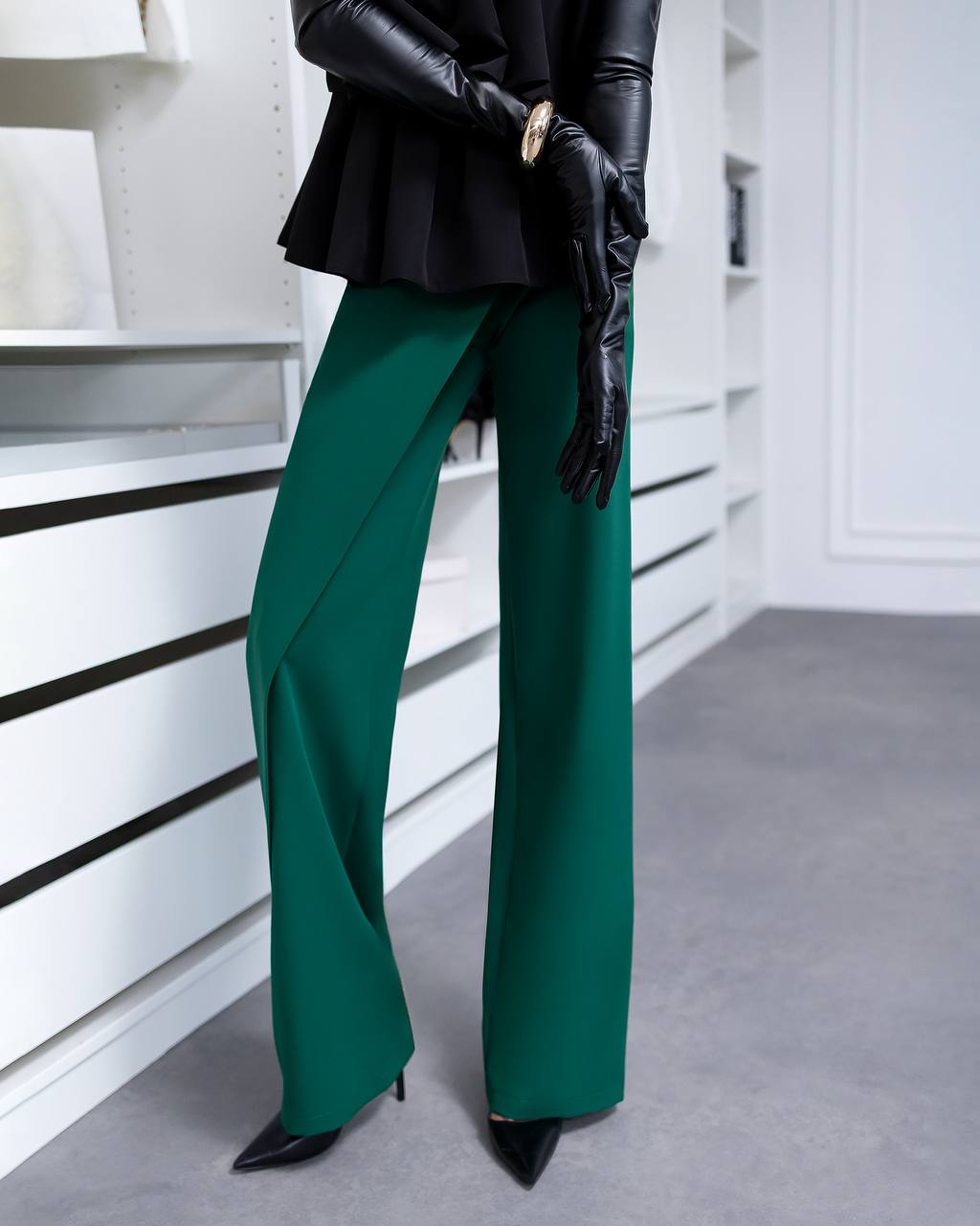 Elegant High Waist Wide Leg Pants