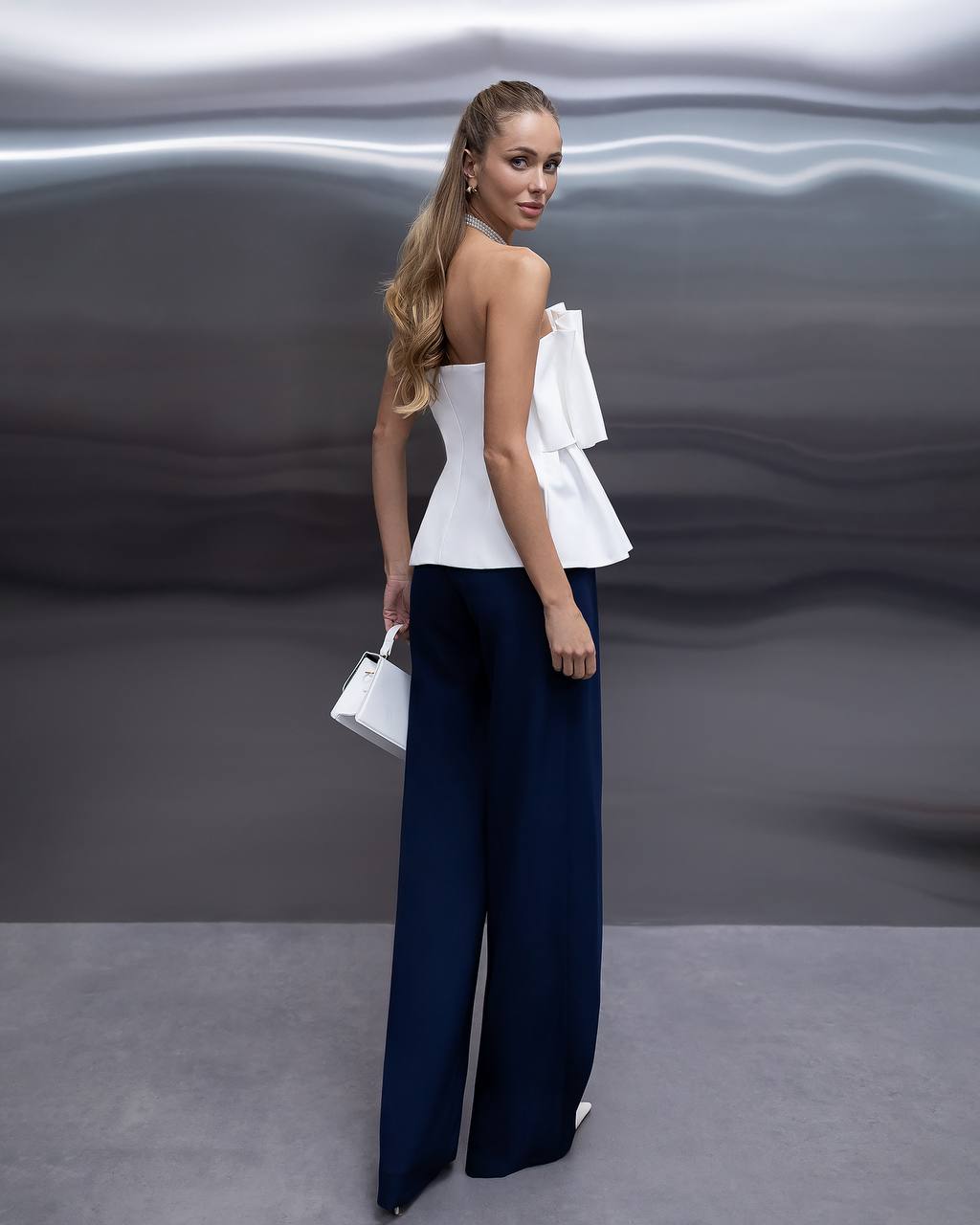 Elegant High Waist Wide Leg Pants