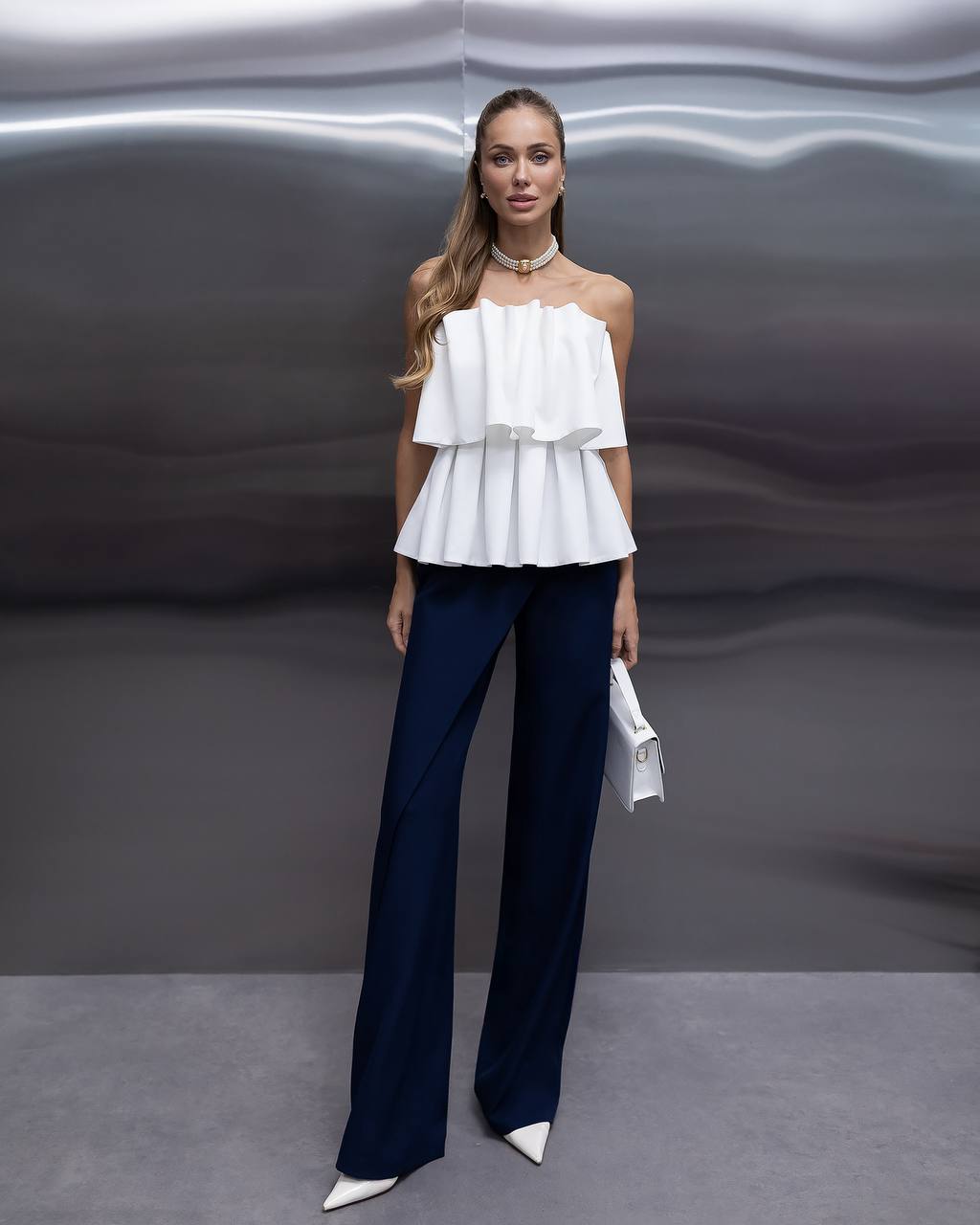 Elegant High Waist Wide Leg Pants